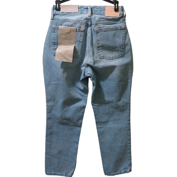 Everlane Women's Curvy 90s Cheeky Straight Jean Vintage Sunbleached Blue Size 26 - Picture 2 of 12